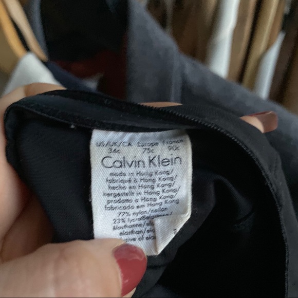 ❌SOLD❌ Vintage Calvin Klein Black Bustier 34C - Picture 4 of 5